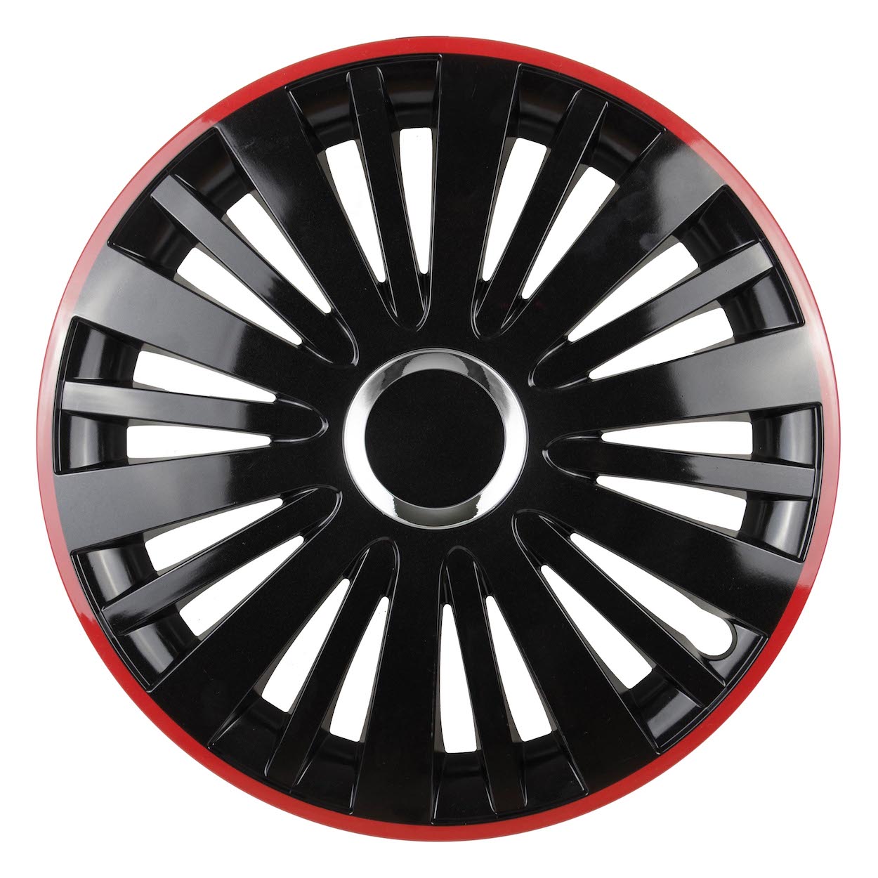 Wieldoppen set | FALCON zwart met rode rand | 14 15 16 INCH
