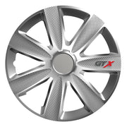 Wieldoppen set | GTX carbon zilver | 14 15 16 17 INCH