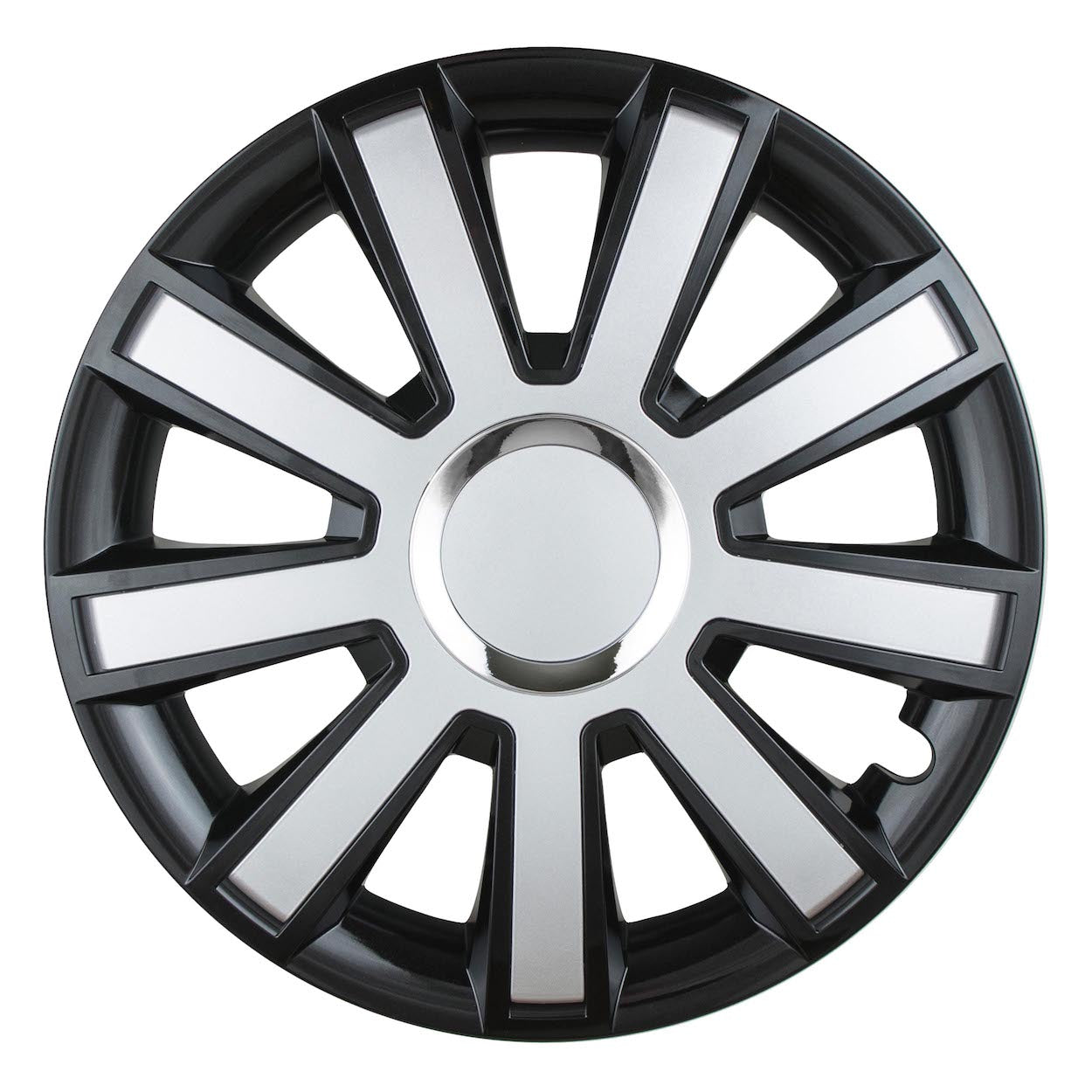Wieldoppen set | FLASH Zwart&Zilver | 14 15 16 INCH