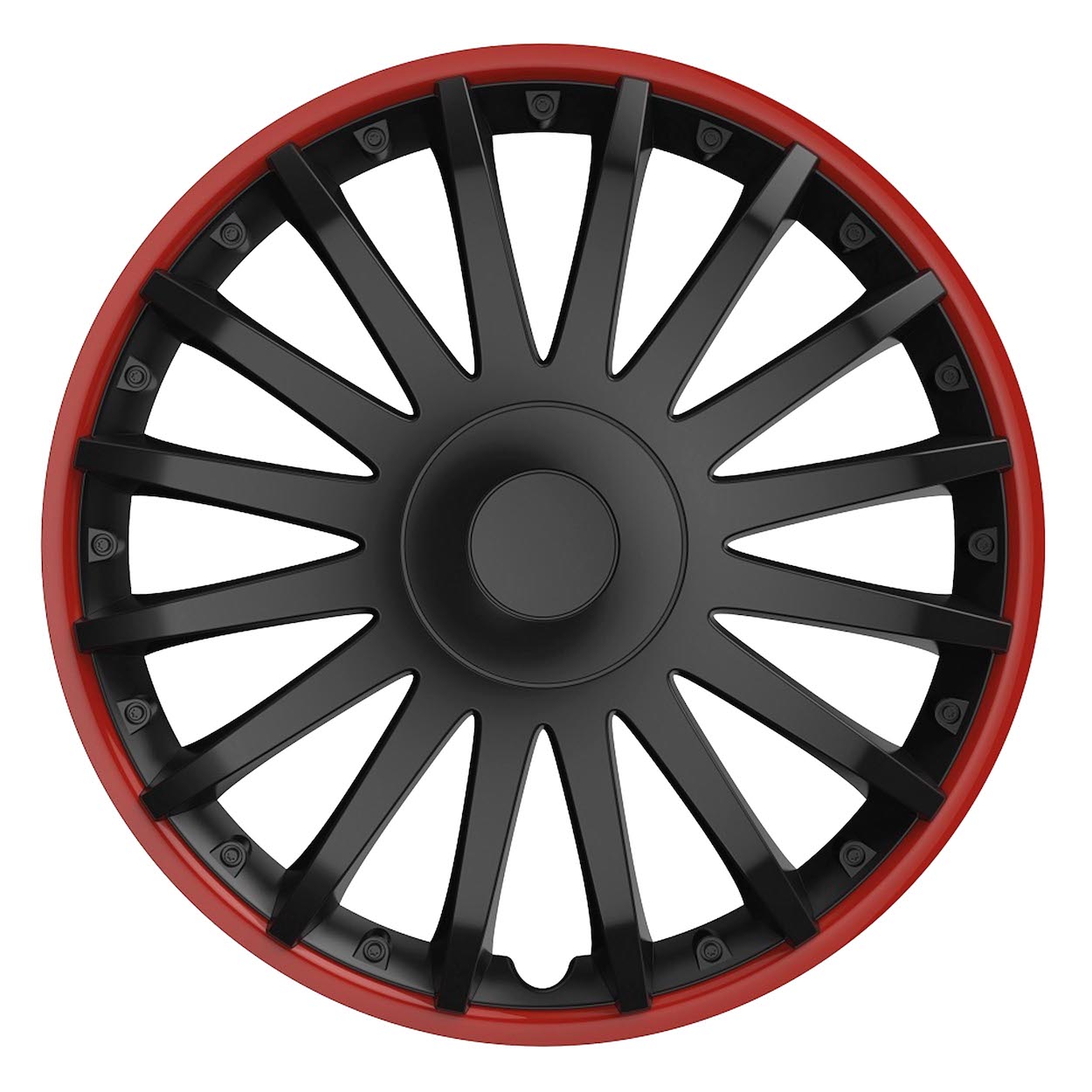 Wieldoppen set | Crystal Black&Red | 14 15 16 INCH