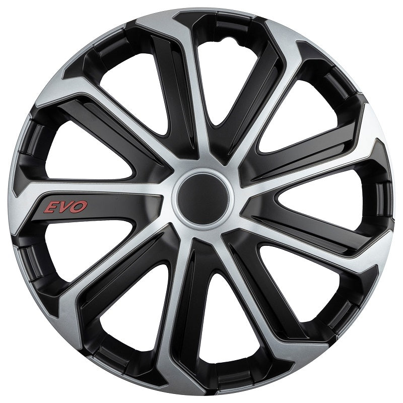 Wieldoppen set | EVO ZWART&ZILVER 14 15 16 INCH |